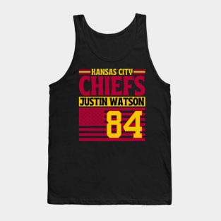 Kansas City Chiefs Watson 84 American Flag Football Tank Top